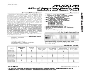 MAX6318LHUK30AW-T.pdf