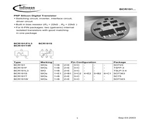BCR191L3E6327.pdf