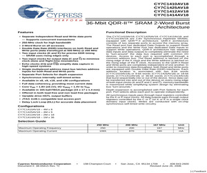 CY7C1414AV18-167BZI.pdf