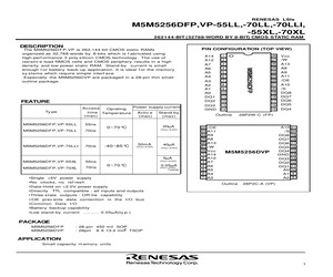 M5M5256DFP-70LLISM.pdf