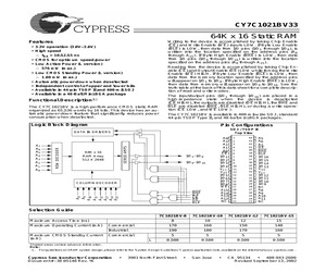CY7C1021BV33L-15ZC.pdf