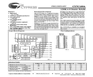 CY7C109A-15DMB.pdf