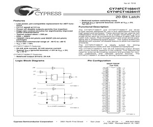 CY74FCT16841ATPAC.pdf