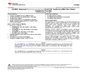 LM4863LQ/NOPB.pdf