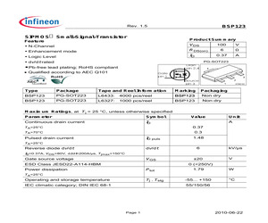 BSP123L6327HTSA1.pdf