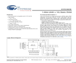 CY7C1021D-10ZSXIT.pdf