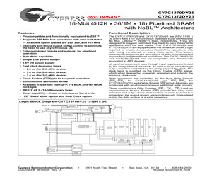 CY7C1370DV25-200BZCT.pdf
