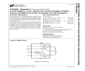 LM4980SDX/NOPB.pdf