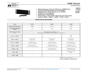 CMF0805271OHMS0.05%10PPMTAPE&REEL180MM.pdf