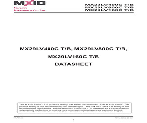 MX29LV400CBTI-70G/TRAY.pdf