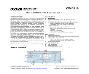 WM8510GEDS/RV.pdf