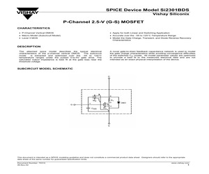 SI2301BDS SPICE DEVICE MODEL.pdf