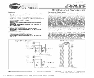 CY74FCT162543ATPAC.pdf