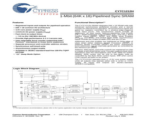CY7C1212H-133AXC.pdf