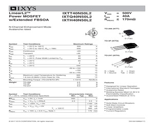 IXTT40N50L2.pdf