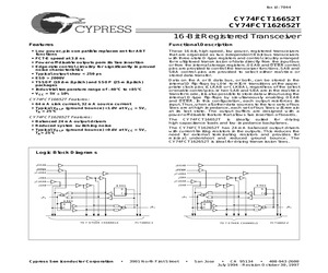 CY74FCT16652ATPAC.pdf
