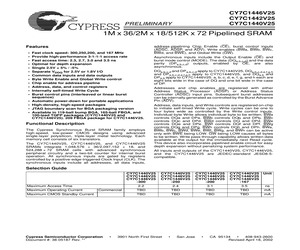 CY7C1440V25-300BGC.pdf