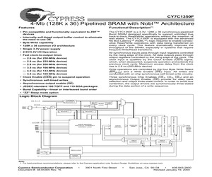 CY7C1350F-100BGC.pdf