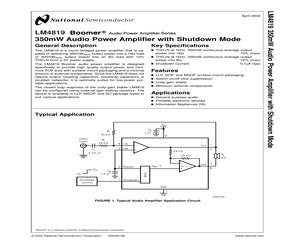 LM4819MBD/NOPB.pdf