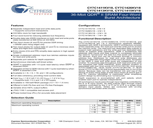 CY7C1413KV18-250BZCT.pdf