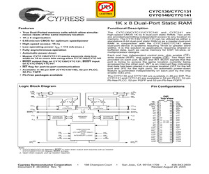 CY7C141-25JXI.pdf