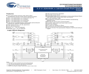 CY7C037AV-20AXC.pdf