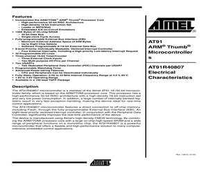 AT91R40807 ELECTRICAL CHARACTERISTICS.pdf