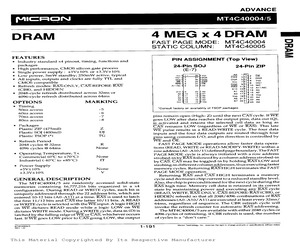 MT4C40005TG-8RIT.pdf