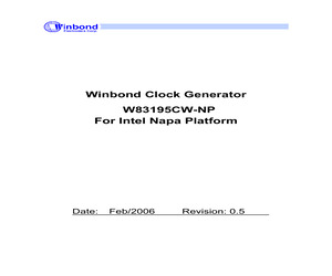 W83195CW-NP.pdf