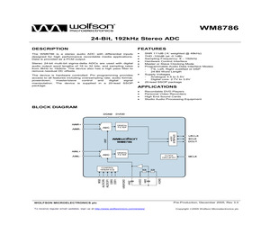 WM8786GEDS/RV.pdf