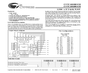 CY7C1019BV33L-15VC.pdf