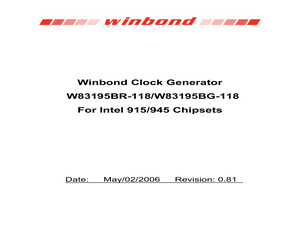 W83195BG-118.pdf