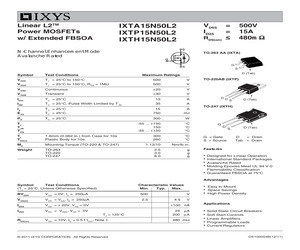IXTA15N50L2.pdf