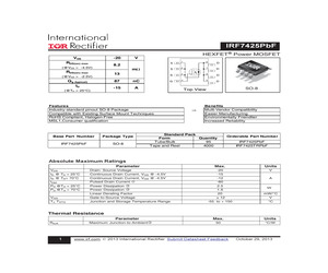 IRF7425TRPBF/BKN.pdf