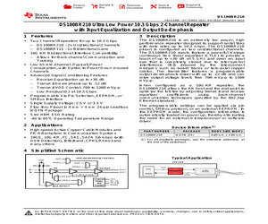 DS100BR210SQ/NOPB.pdf