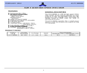 AS7C38098A-10TIN.pdf