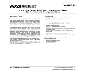 WM8912CGEFL/RV.pdf