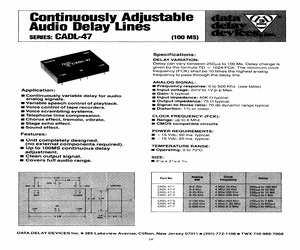 CADL-47 SERIES CONTINUOUSLY ADJUSTABLE AUDIO DELAY LINES.pdf