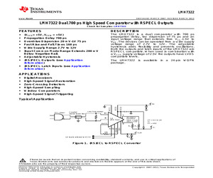 LMH7322SQ/NOPB.pdf