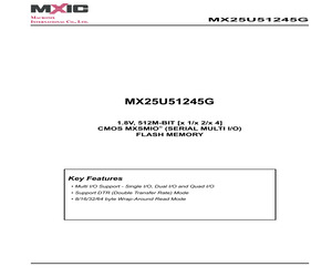 MX25U51245GXDI00/TRAY.pdf