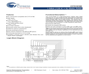 CY7C1019D-10ZSXI.pdf