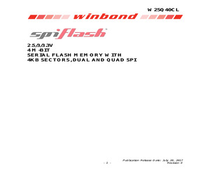 W25Q40CLSNIG/TUBE.pdf