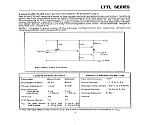 54L00/74L00 SERIES - LTTL / CHARACTERISTICS.pdf