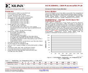 XCR3384XL: 384 MACROCELL CPLD.pdf