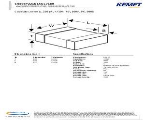 C0805P221K1XSL7185.pdf