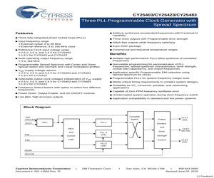 CY25403SXCT.pdf