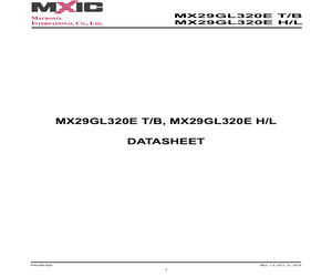 MX29GL320ETTI-70G/TRAY.pdf