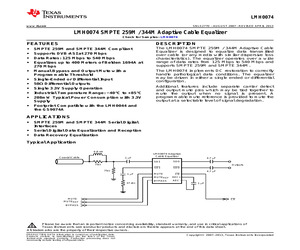 LMH0074SQE/NOPB.pdf