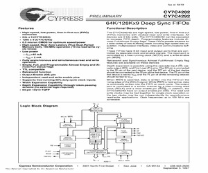 CY7C4292-25ASI.pdf