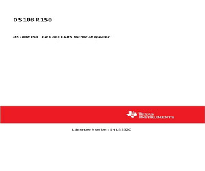 DS10BR150TSDX/NOPB.pdf